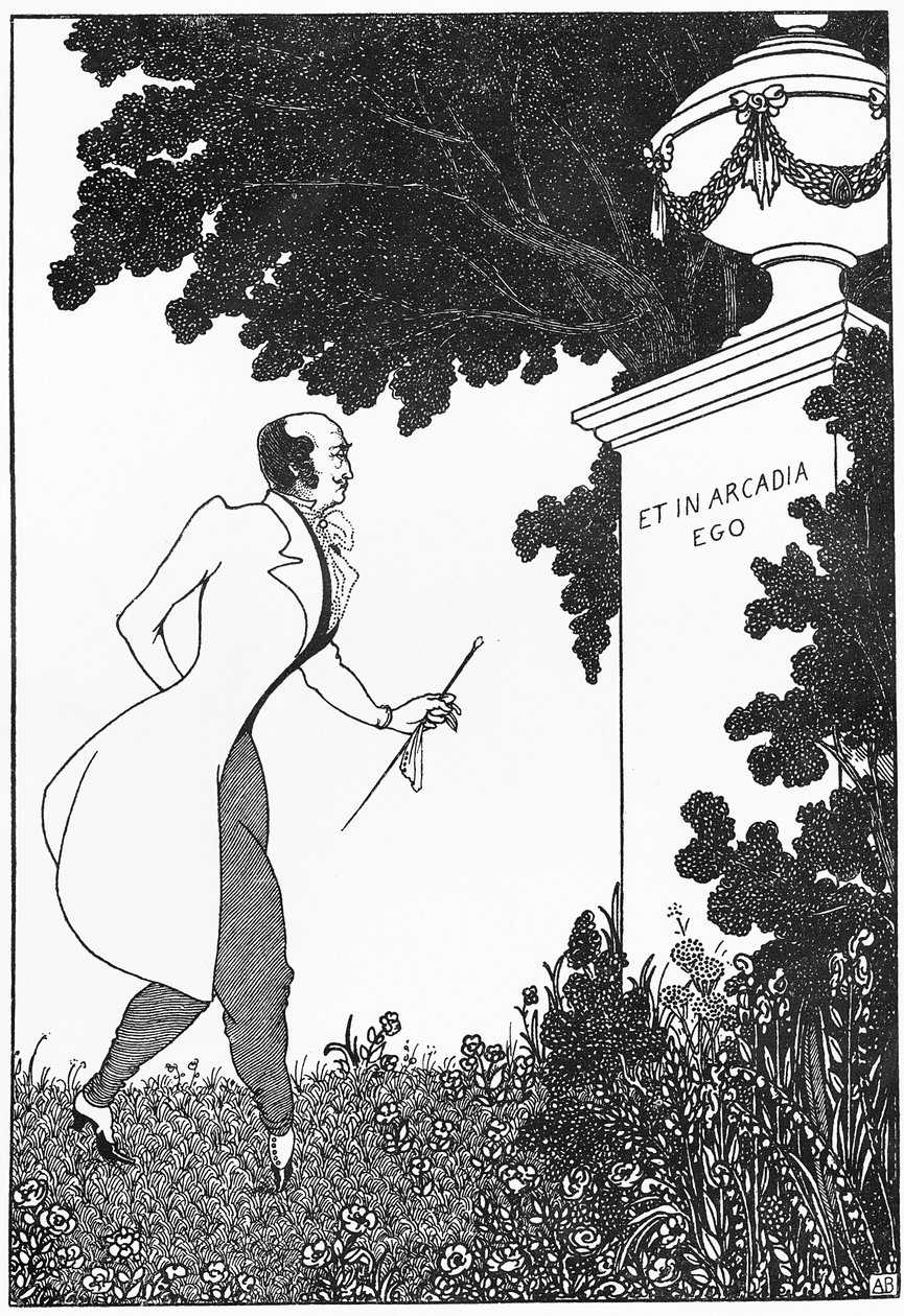 Et in Arcadia Ego, kuva The Savoysta, 1896 tekijältä Aubrey Beardsley