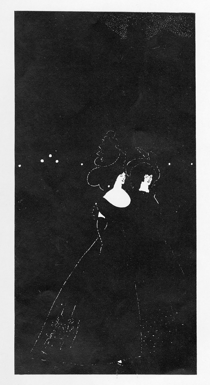 Les Passades, kuvitus teoksesta The Winter Number of Today, 1894 tekijältä Aubrey Beardsley