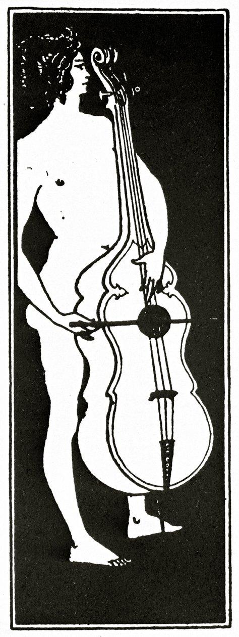 Lhomme ja sello, noin 1894 tekijältä Aubrey Beardsley
