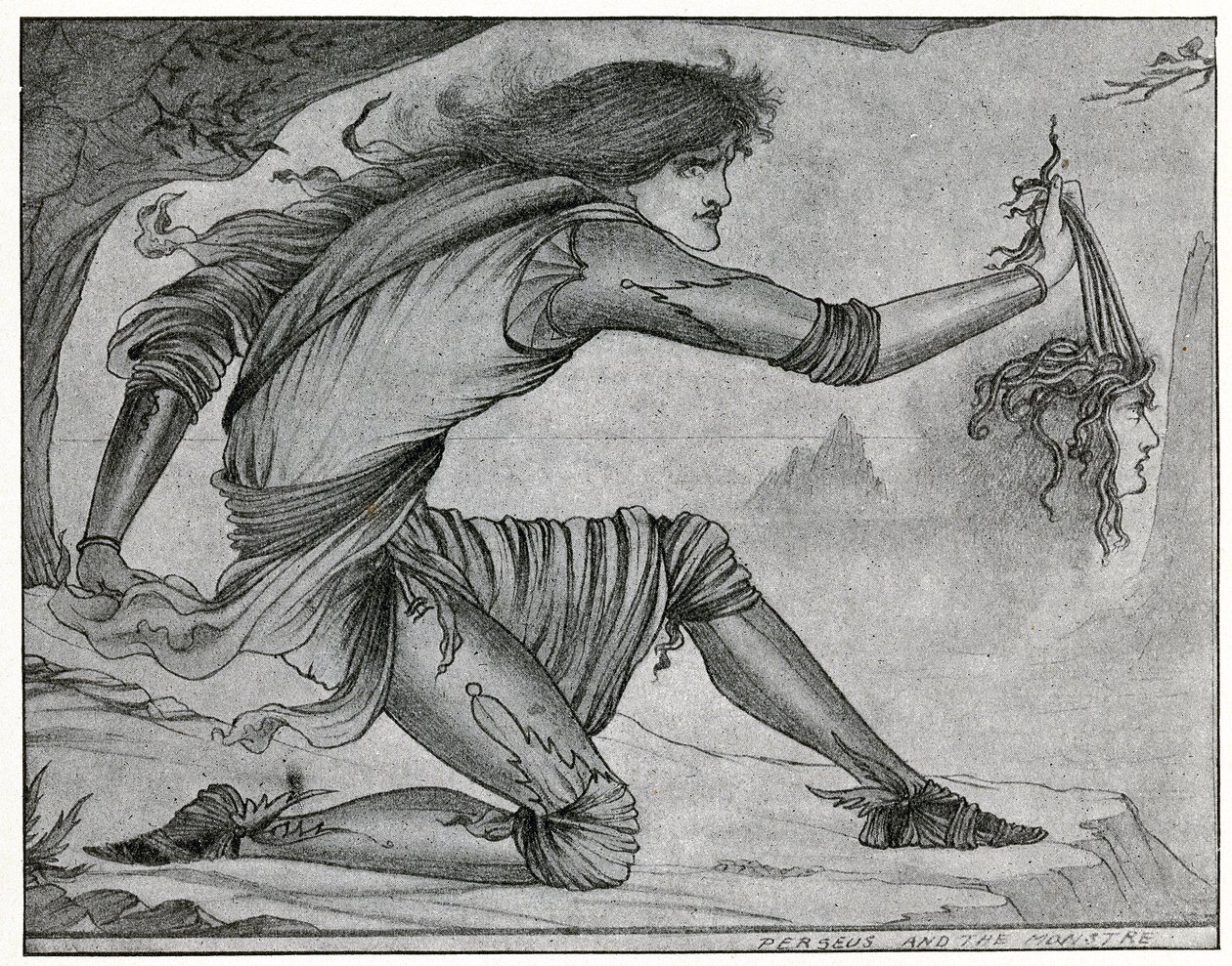 Perseus ja Gorgon tekijältä Aubrey Beardsley