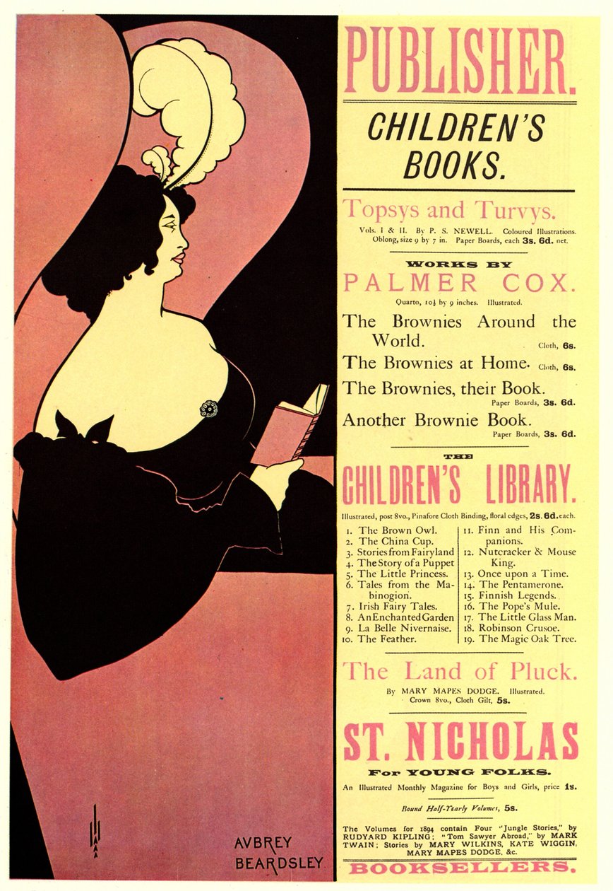 Kustantaja. Lastenkirjat, 1894 tekijältä Aubrey Beardsley