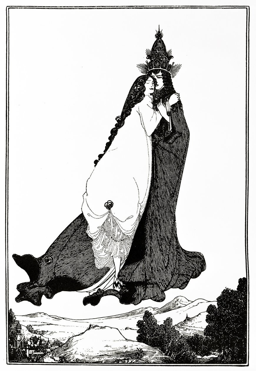 Sainte Rose de Lima, noin 1894 tekijältä Aubrey Beardsley