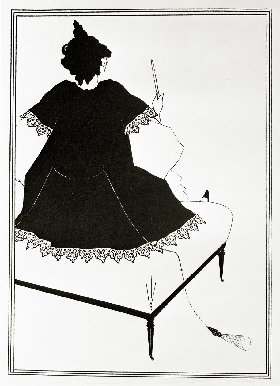 Salome Maitresse dorchestre eli nainen dildon kanssa, n.1894. tekijältä Aubrey Beardsley