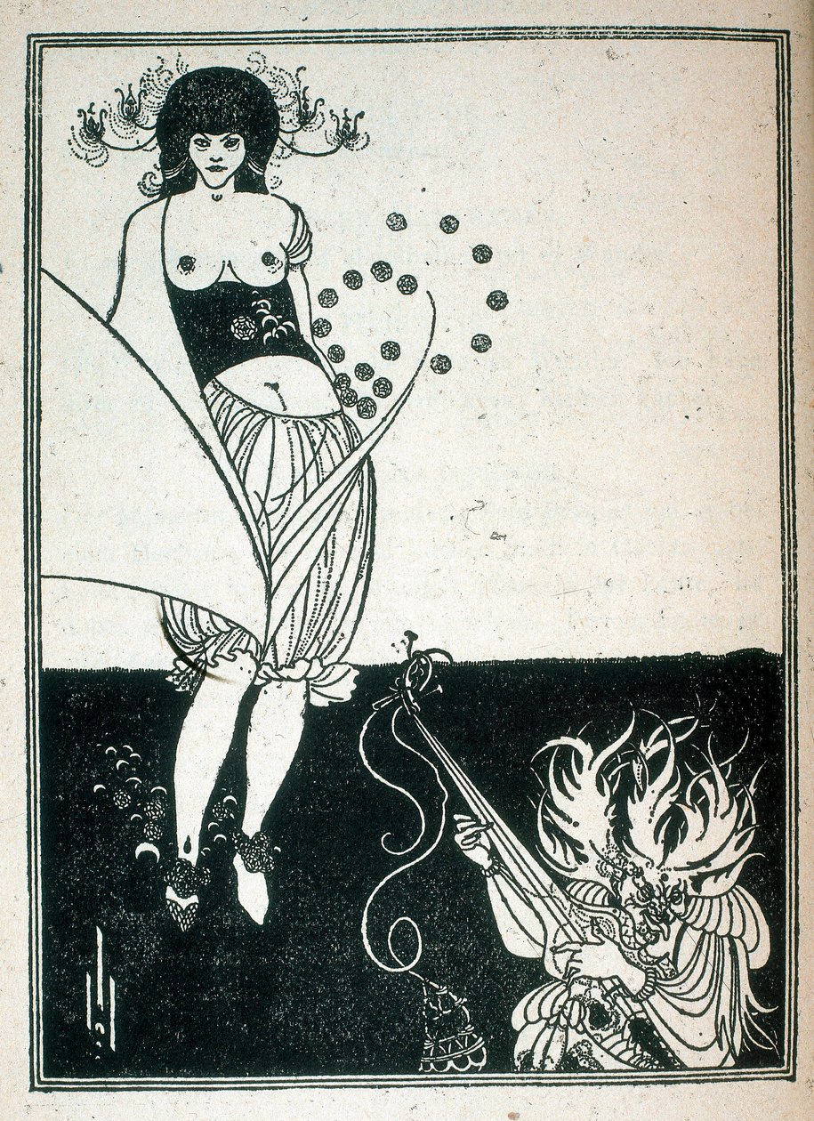 Salome, kuvitus Oscar Wilden kirjoittamasta näytelmästä tekijältä Aubrey Beardsley