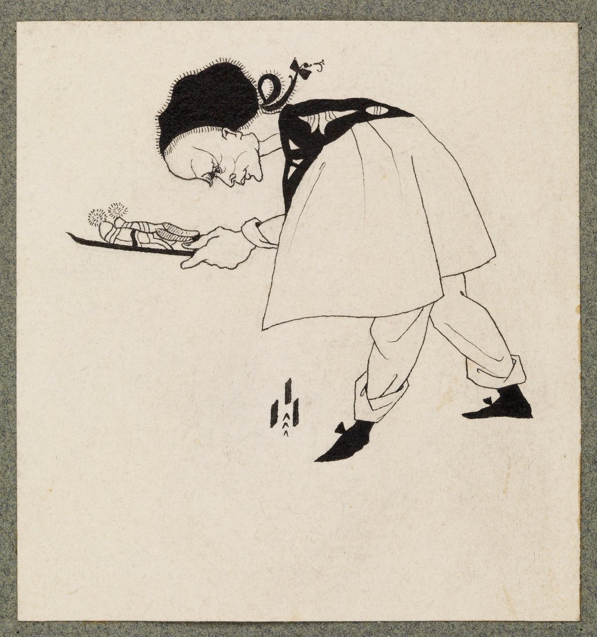 Tossuja kantava palvelija, 1893 tekijältä Aubrey Beardsley