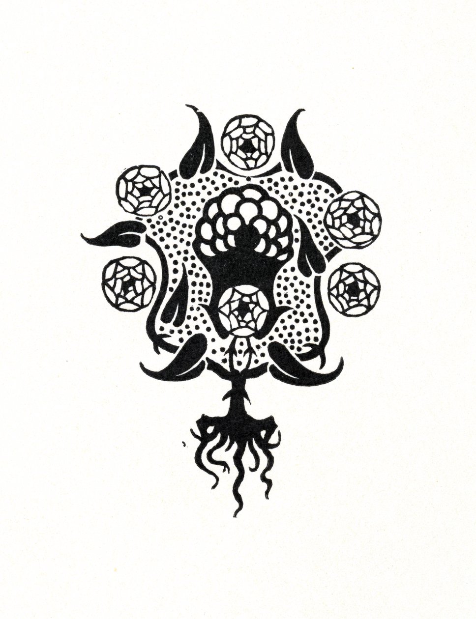 Pieni kuvio Salomen etukanteen, 1899 tekijältä Aubrey Beardsley