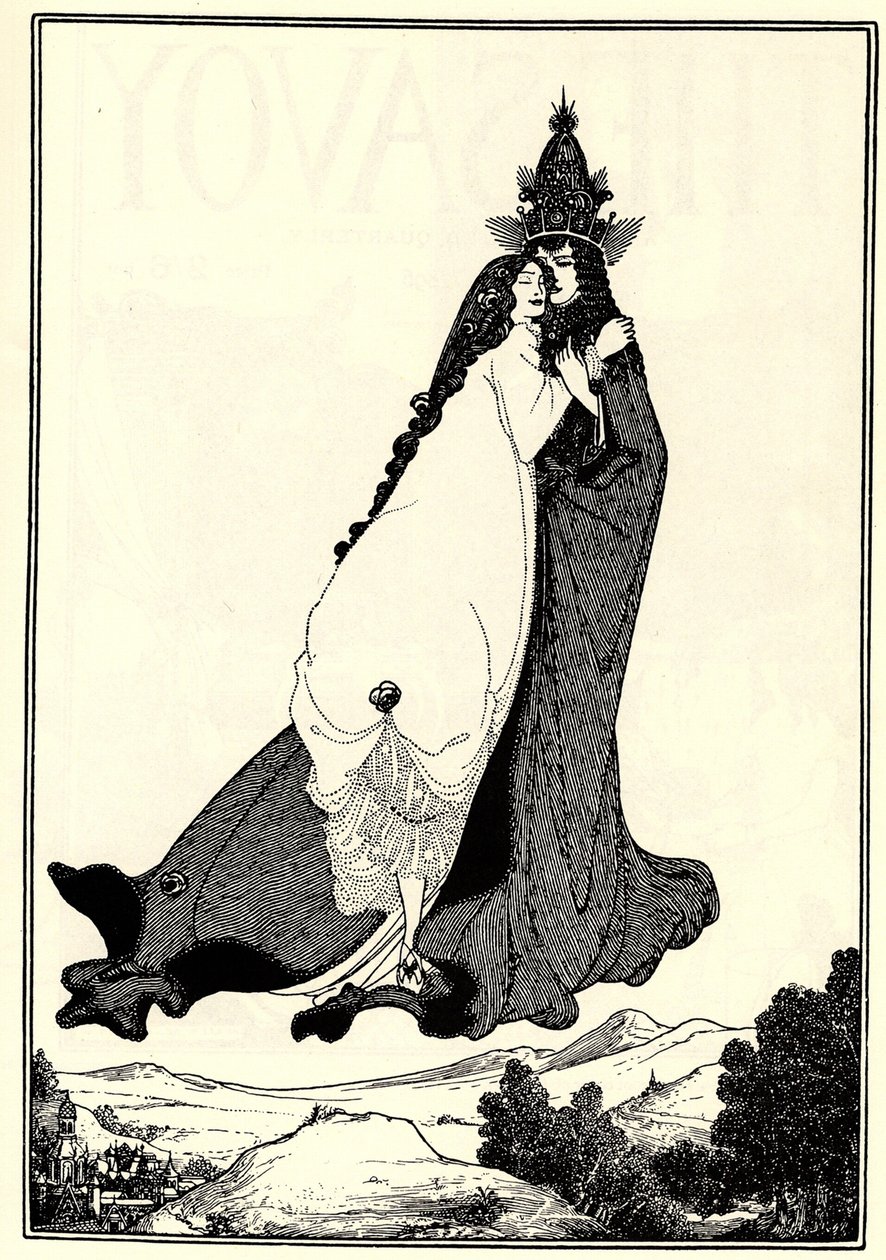 Liman Pyhän Ruusun taivaaseenastuminen tekijältä Aubrey Beardsley