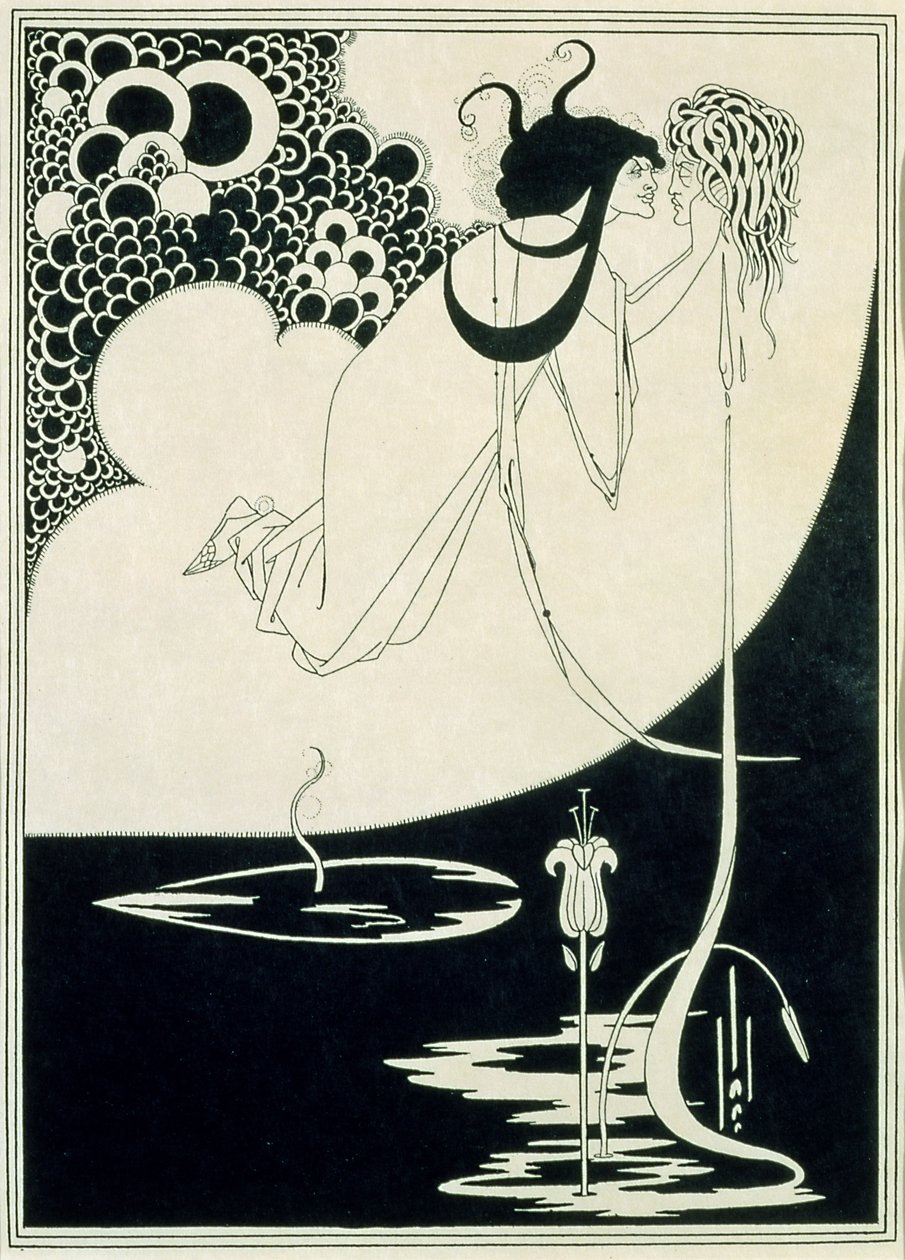 Huipentuma, kuvitus Oscar Wilden "Salomesta". tekijältä Aubrey Beardsley