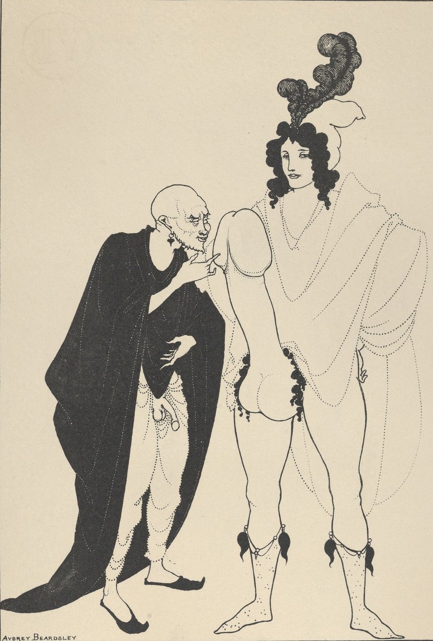 The Examination of the Herald, The Lysistrata of Aristophanes, noin. 1926. tekijältä Aubrey Beardsley