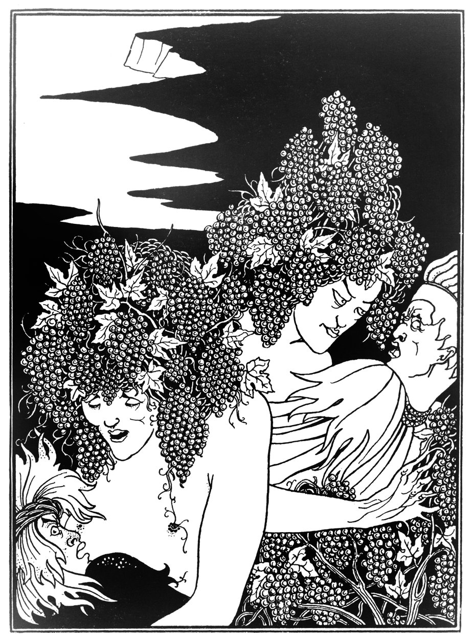 "The Snare of Vintage", 1894 tekijältä Aubrey Beardsley