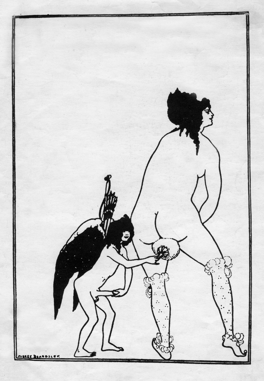 Lampiton wc, 1896. tekijältä Aubrey Beardsley