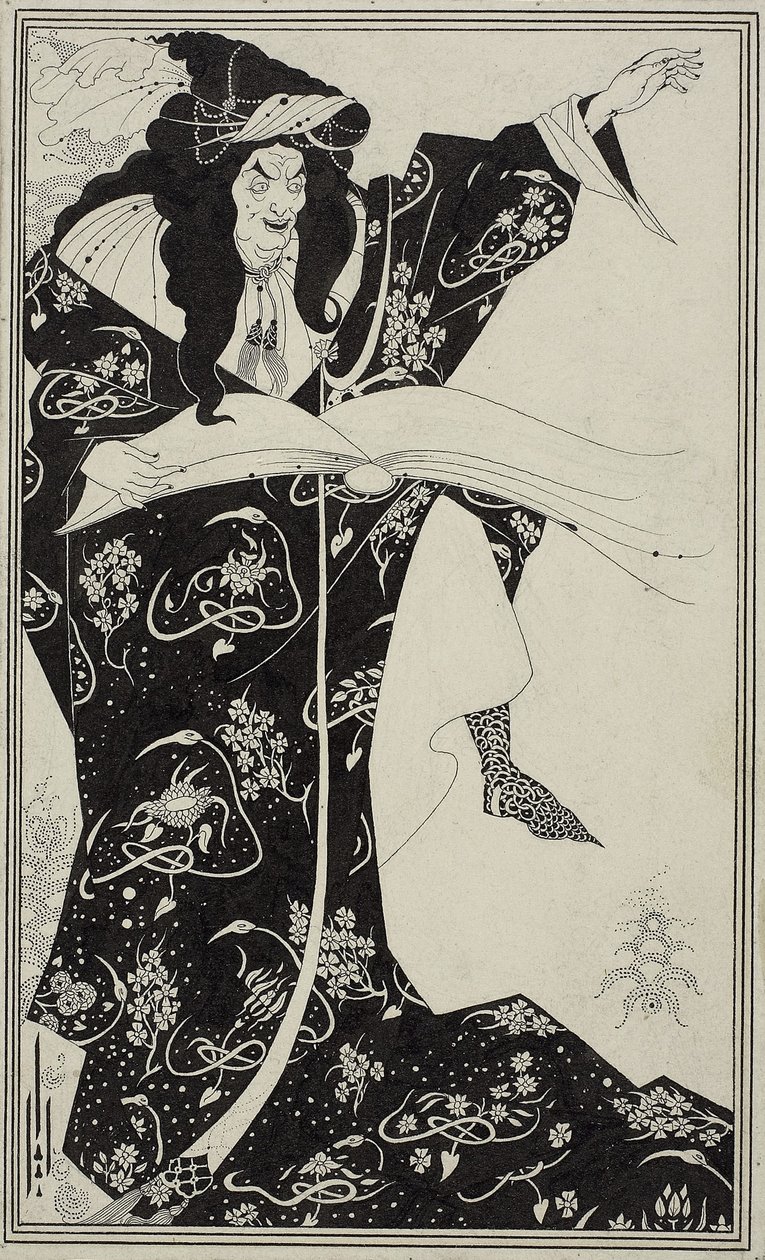Vergilius velho, n. 1893 tekijältä Aubrey Beardsley