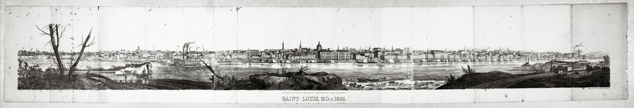 Saint Louis, MO Vuonna 1855 tekijältä August Gast and Company