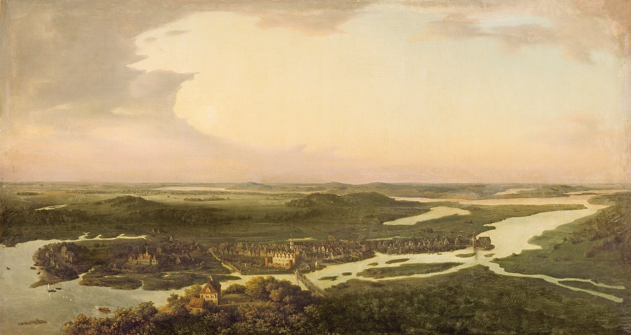 Näkymä Potsdamista 1600-luvulla, 1851 tekijältä August Kopisch