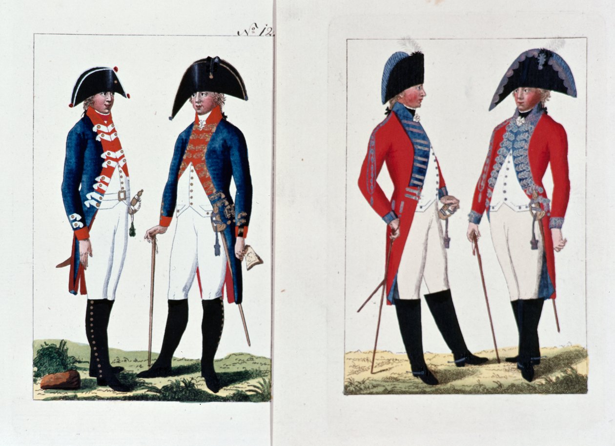Muskettisoturit ja upseerit, 1800 tekijältä August Leopold Ramm