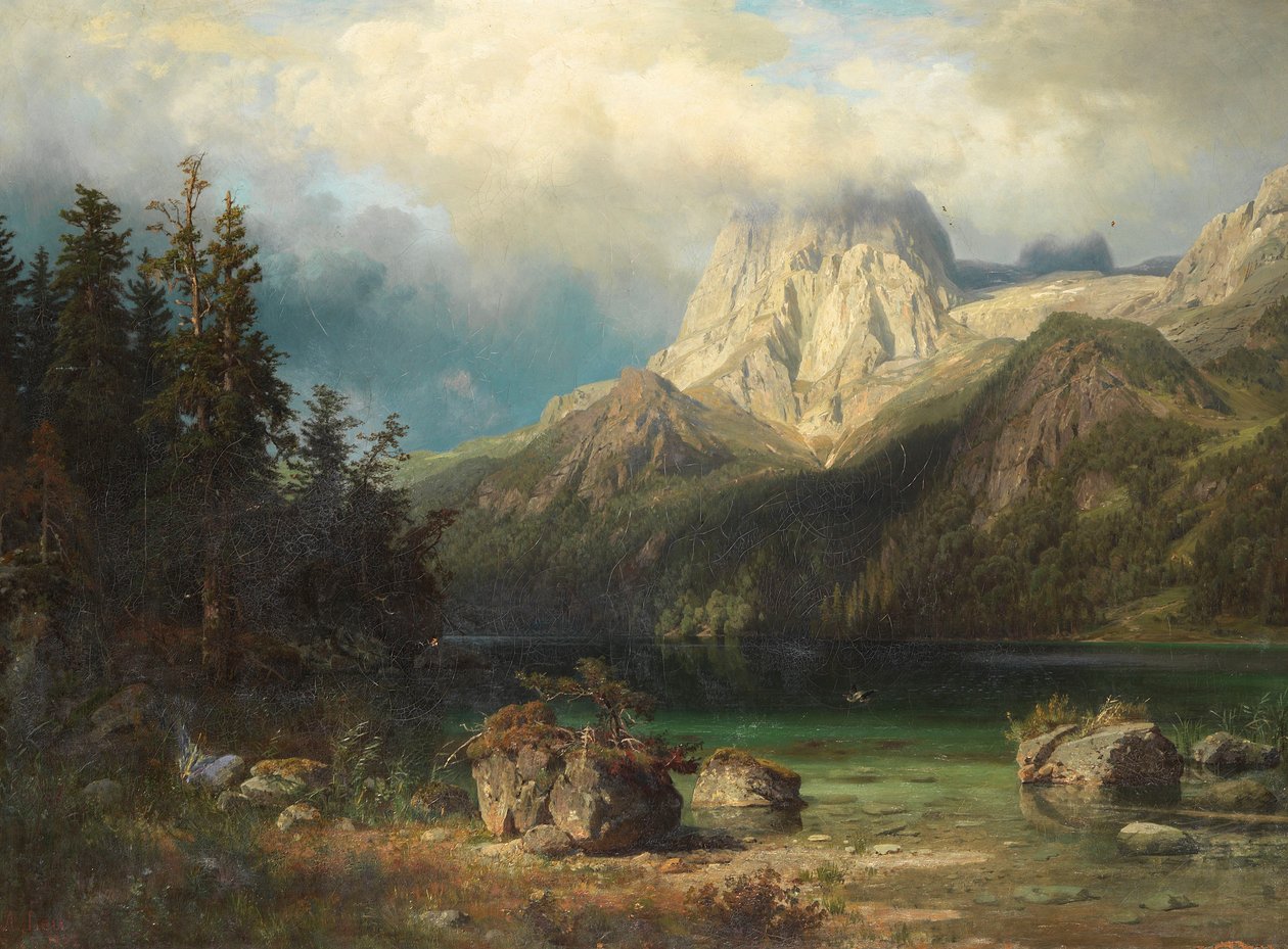Vuoristomaisema tekijältä August Wilhelm Leu
