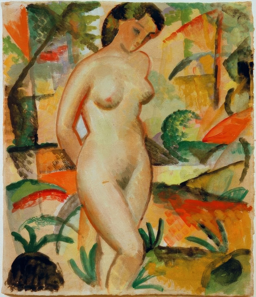 Akt, stehend tekijältä August Macke