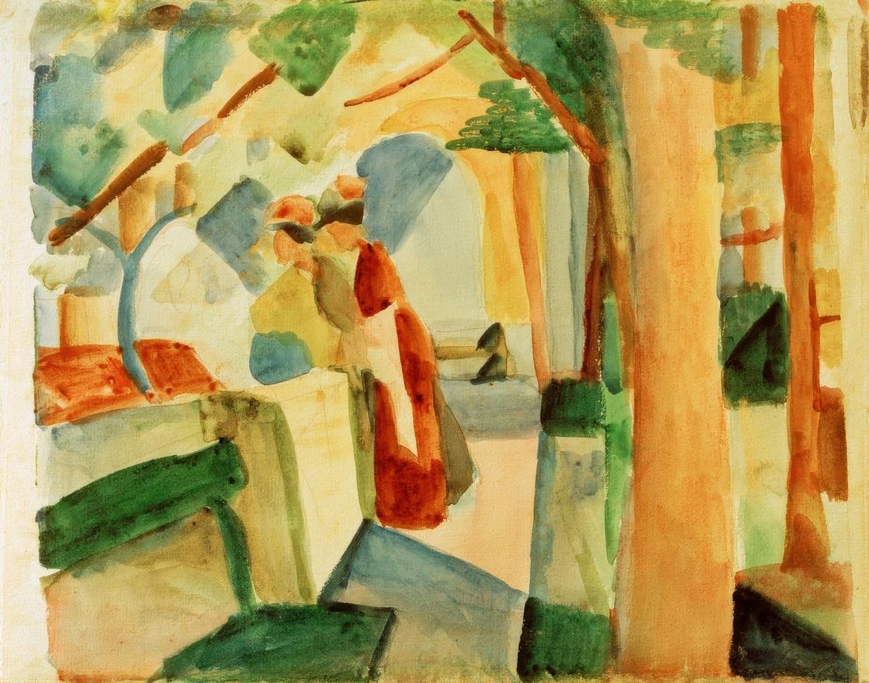 Auf dem Friedhof von Thun tekijältä August Macke