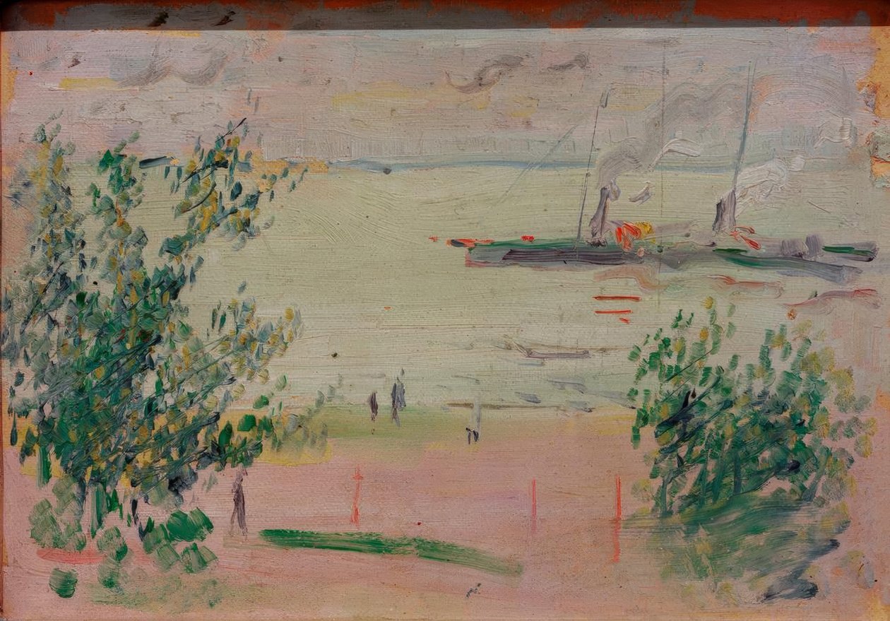 Bei Hersel am Rhein tekijältä August Macke