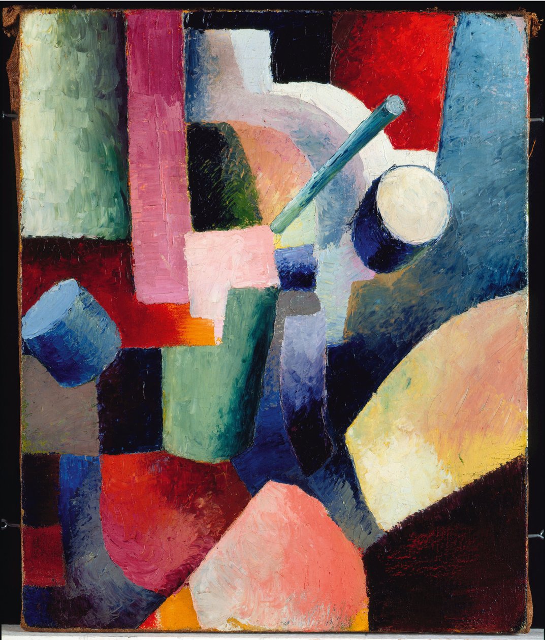 Lomakkeiden värillinen koostumus tekijältä August Macke