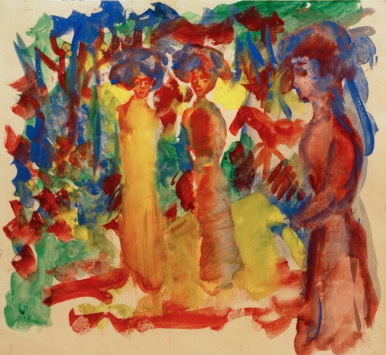Naiset kävelyllä tekijältä August Macke