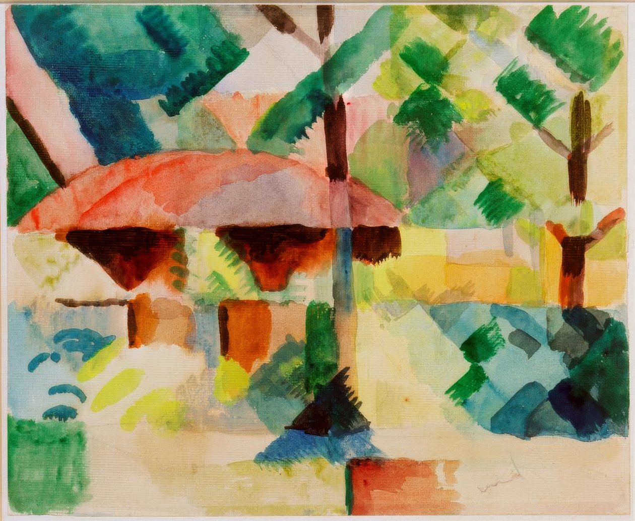 Garteneingang tekijältä August Macke