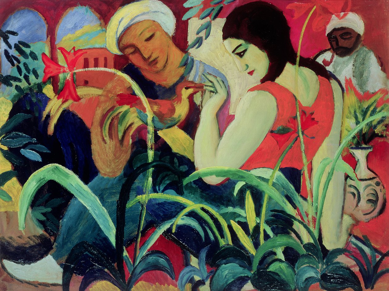 Oriental Women (Odalisques), 1912 tekijältä August Macke