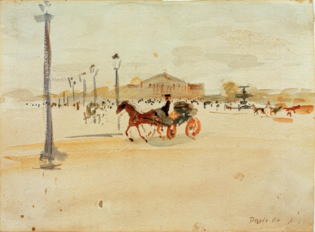 Place de la Concorde Pariisissa tekijältä August Macke