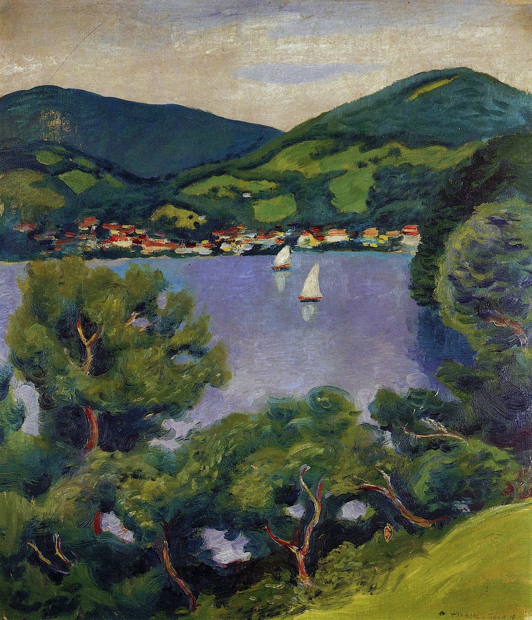 Tegernsee-Landschaft tekijältä August Macke