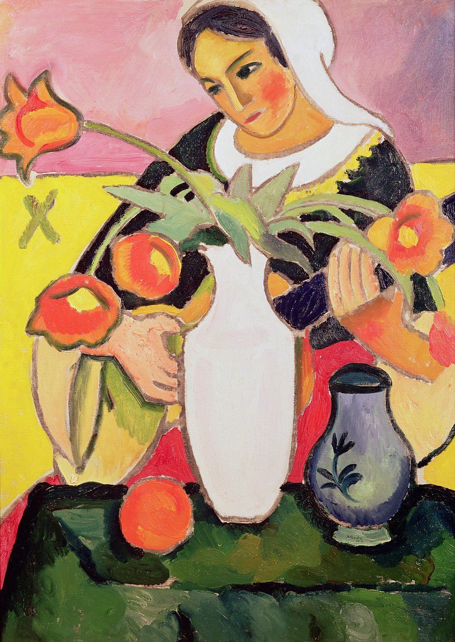 Luuttisoittaja, 1910 tekijältä August Macke