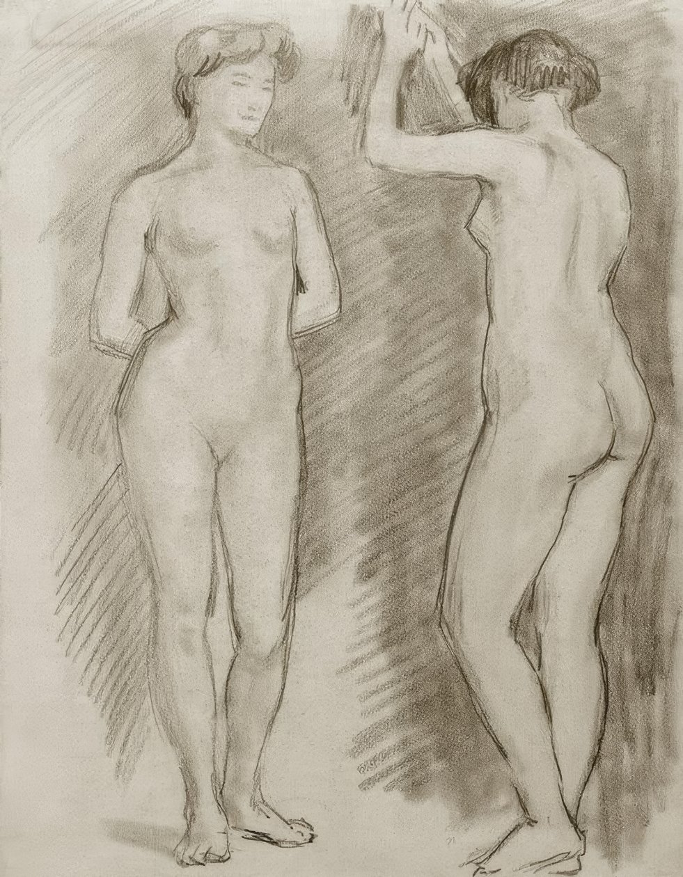 Weibliche Akte tekijältä August Macke