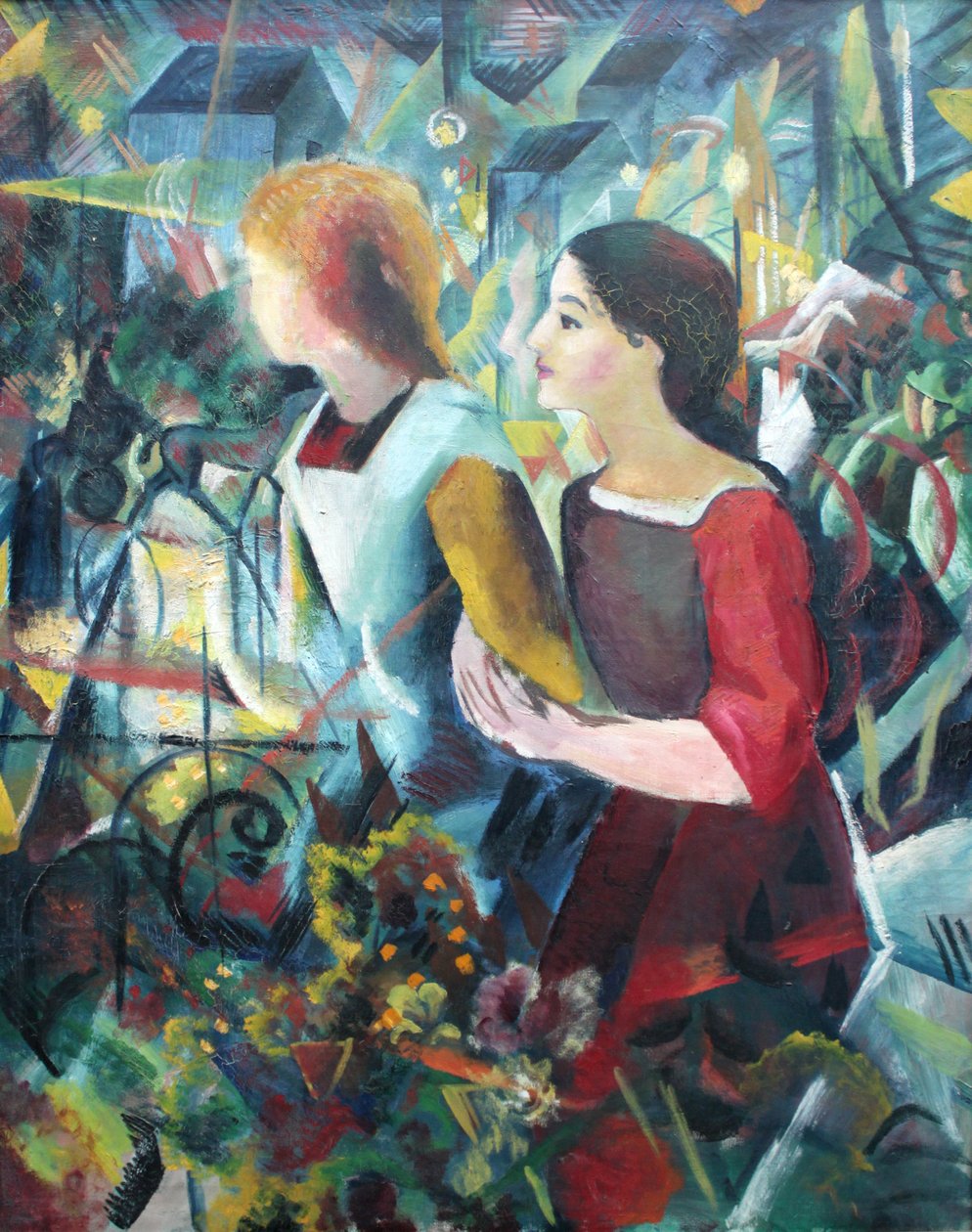Zwei Mädchen tekijältä August Macke