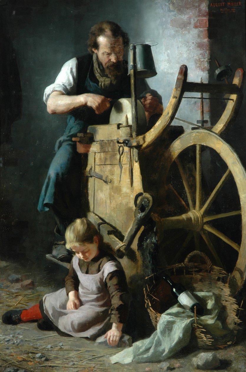 Veitsimylly, 1890 tekijältä August Muller