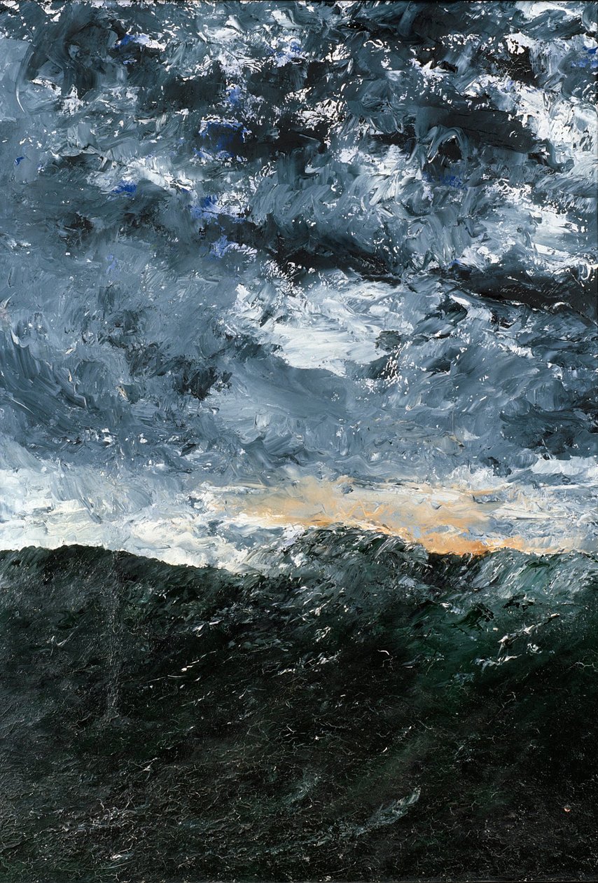 Maisema, merimaisema- Vågen VIII (Wave VIII) tekijältä August Johan Strindberg