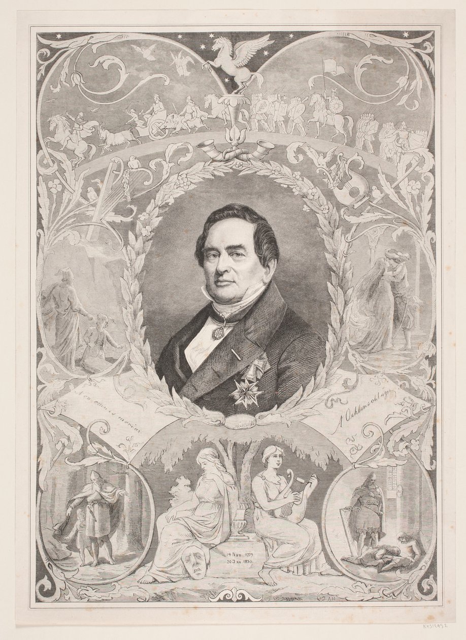 Adam Oehlenschlager. Muistolehti tekijältä August Edward Adolf Heimburger