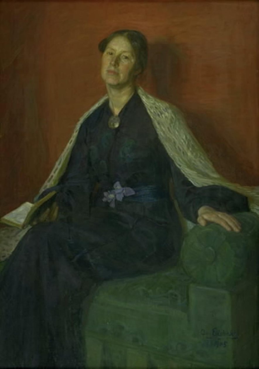 Naisen muotokuva tekijältä August Eiebakke