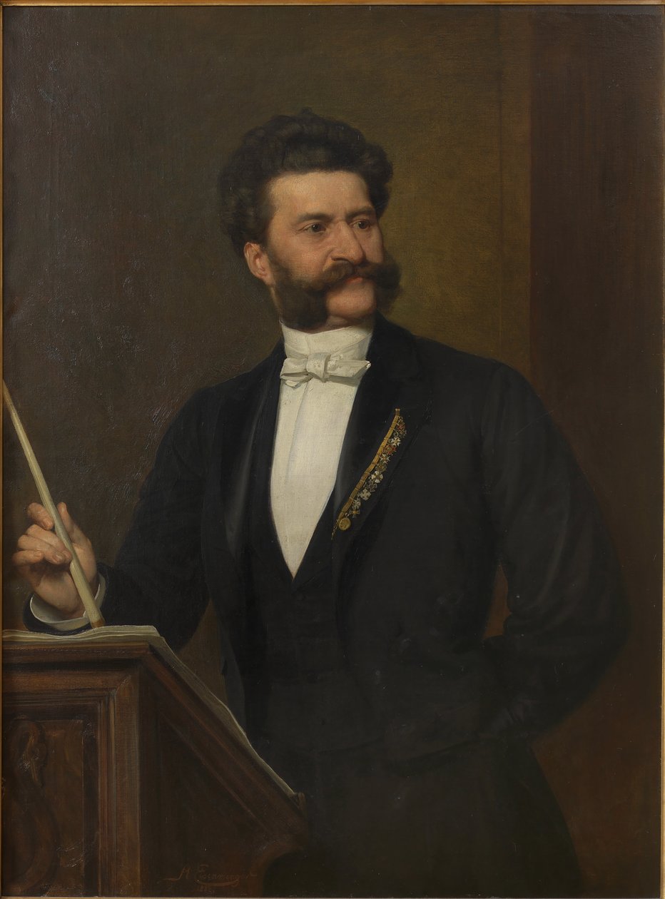 Retrat de Johann Strauss 1825-1899, 1888. finlandès tekijältä August Eisenmenger
