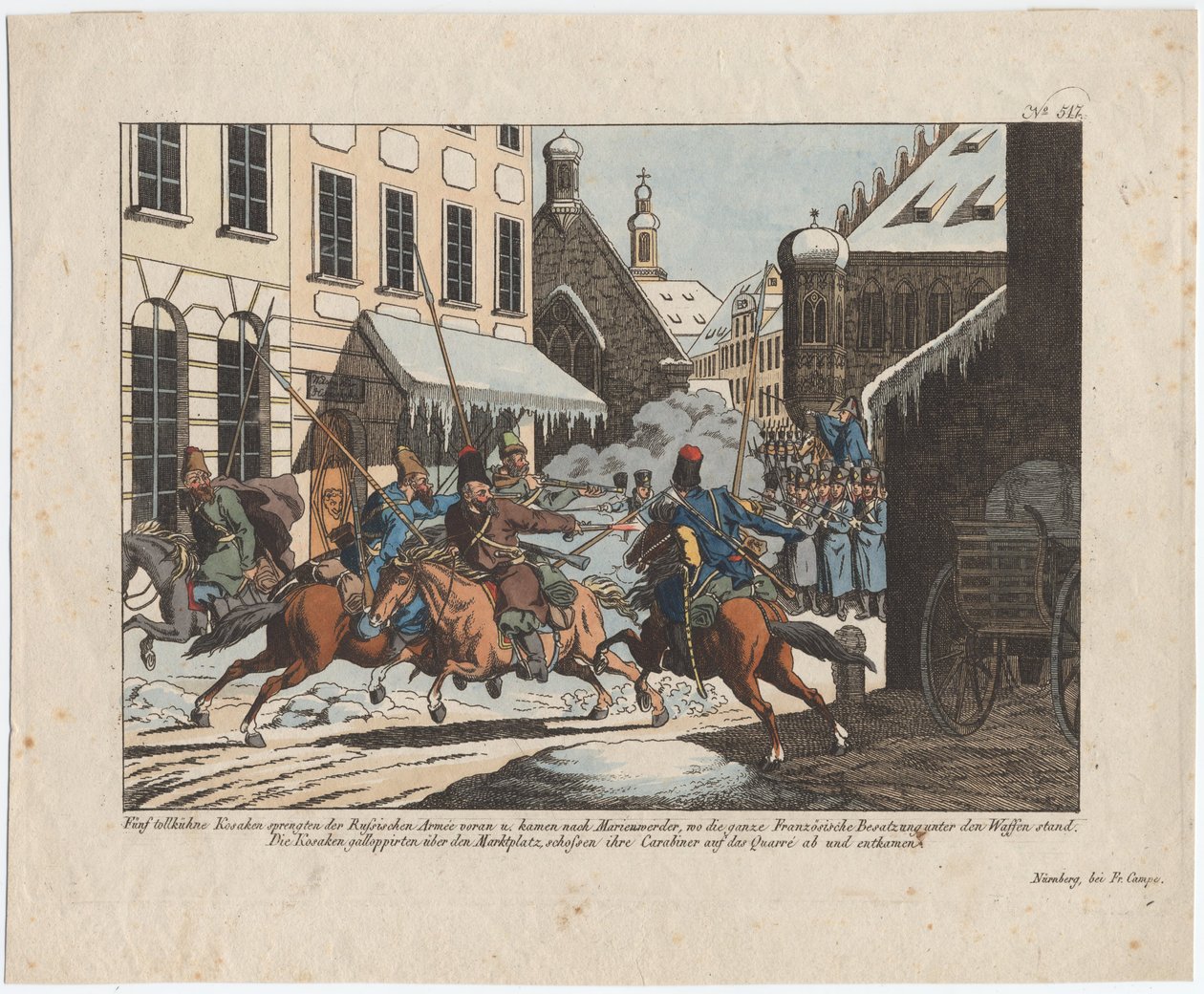Viisi kasakkaa saapui Marienwerderiin tekijältä August Friedrich Andreas Campe