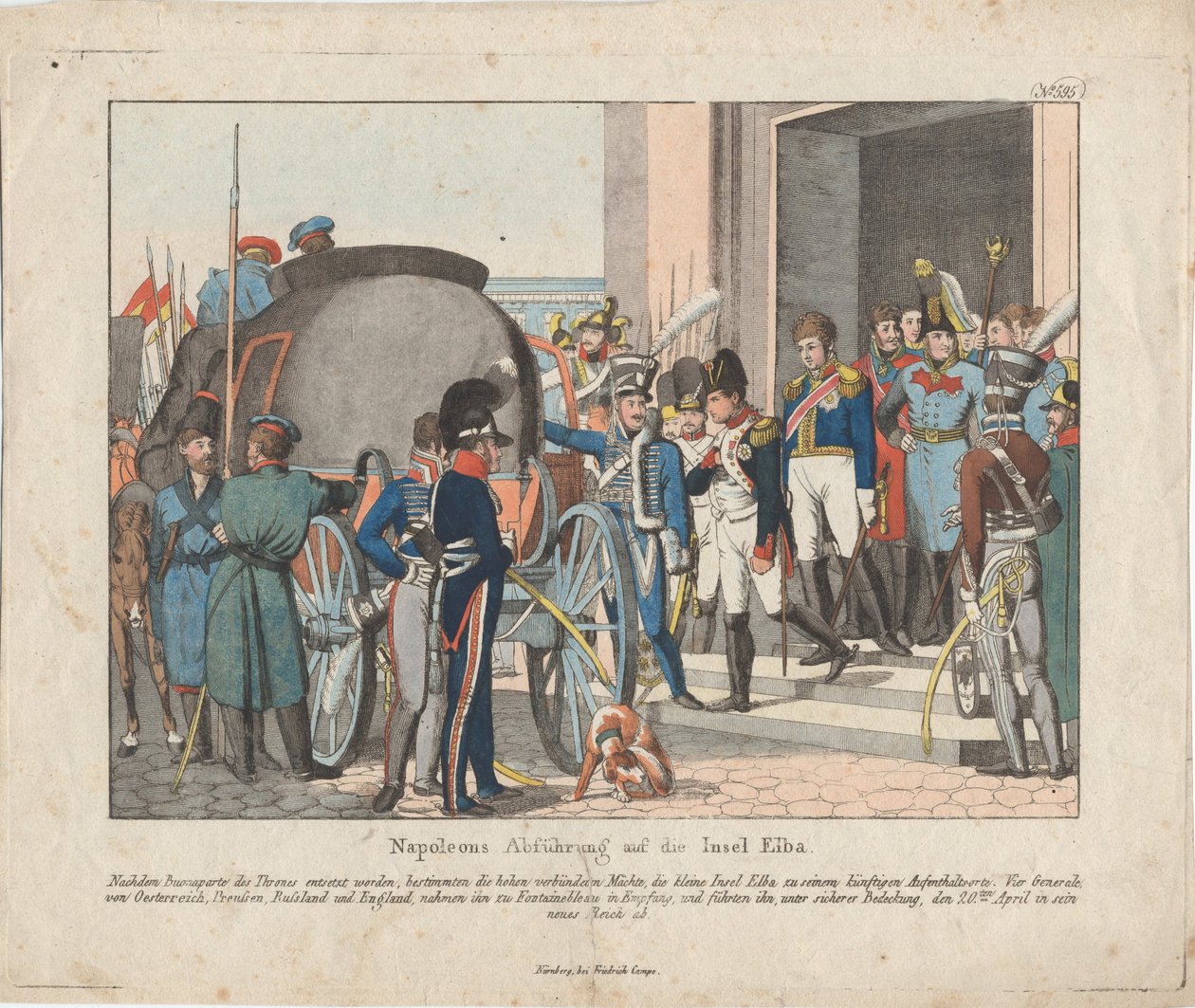 Napoleonin lähtö Elban saarelle tekijältä August Friedrich Andreas Campe