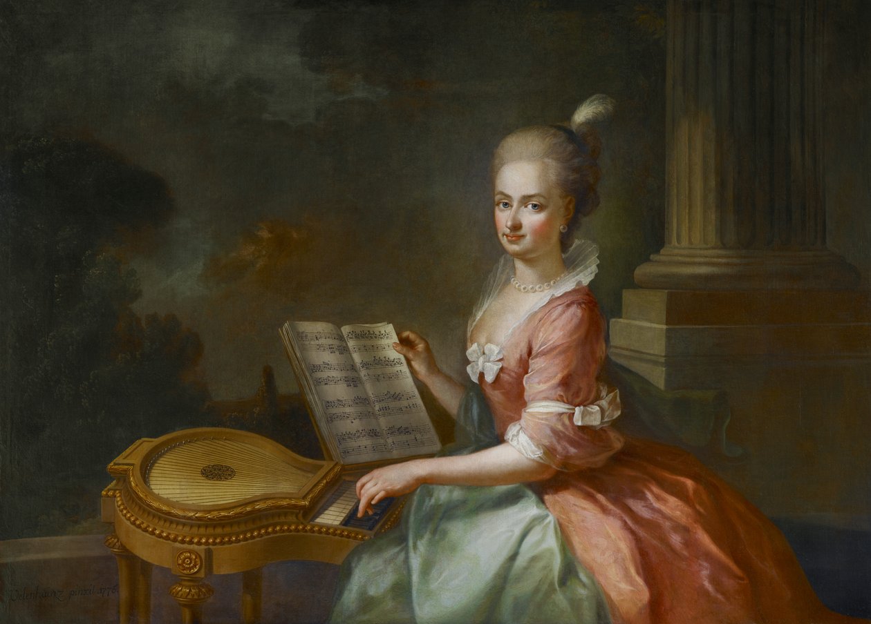 Liechtensteinin prinsessa Maria Antonia (1756-1821) tekijältä August Friedrich Oelenhainz