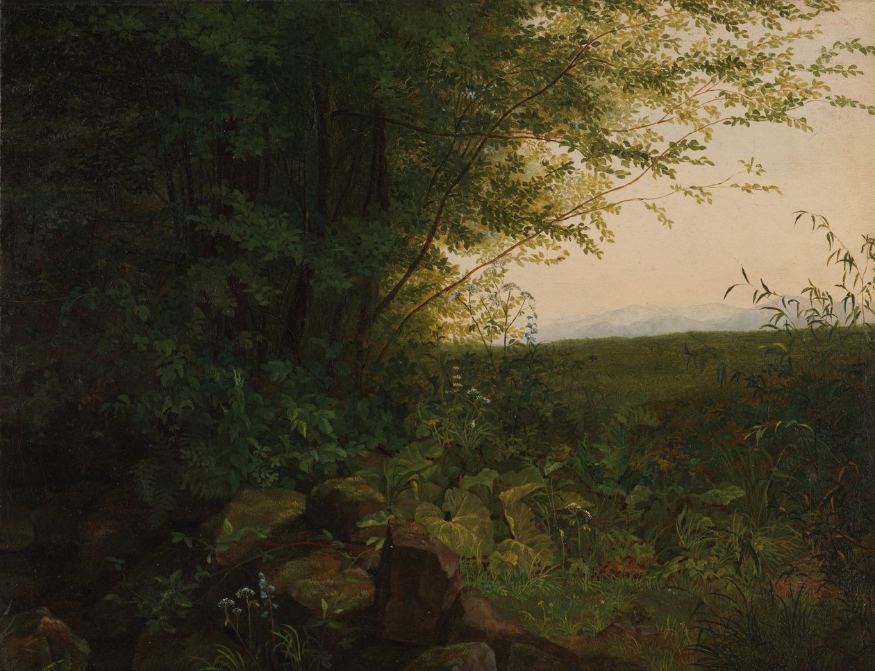 Metsän reunalla, n. 1820. tekijältä August Heinrich