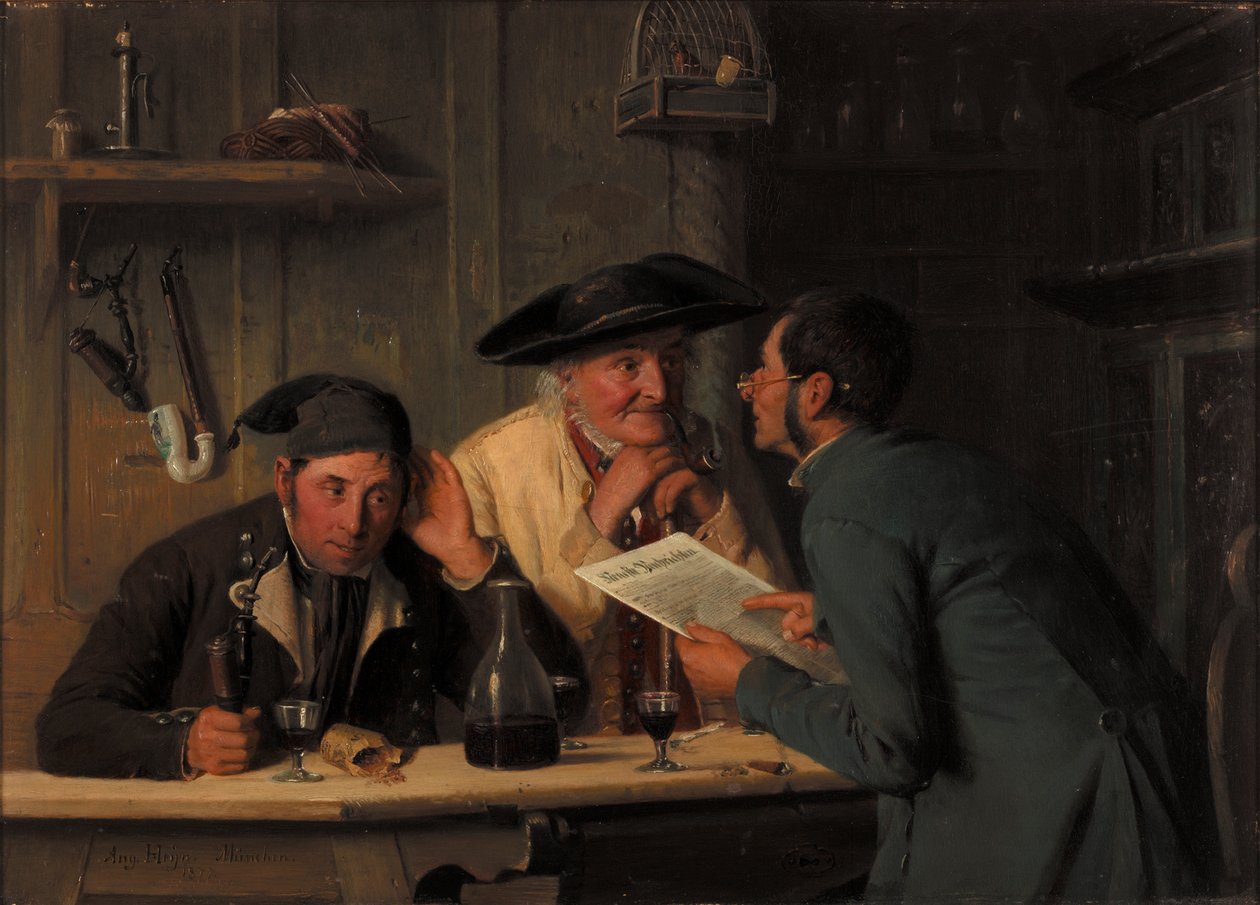 Kyläpoliitikot, 1877 tekijältä August Heyn