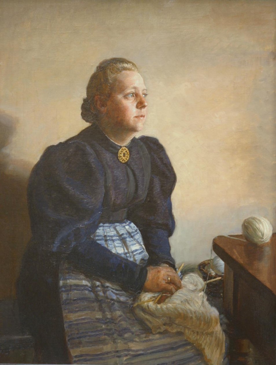 Betty Jerndorff, os Matthison-Hansen, taiteilijan vaimo tekijältä August Jerndorff