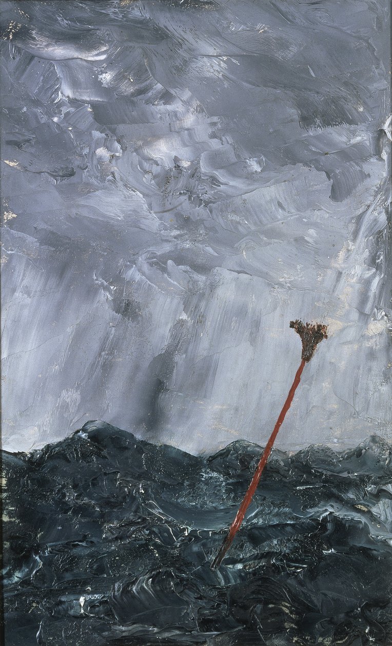 Myrskyinen meri Luutapoiju, 1892 (öljy paperille) tekijältä August Johan Strindberg