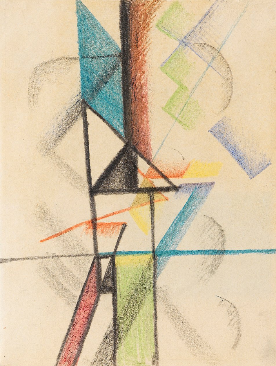 Abstraktit lomakkeet V, 1913. tekijältä August Macke