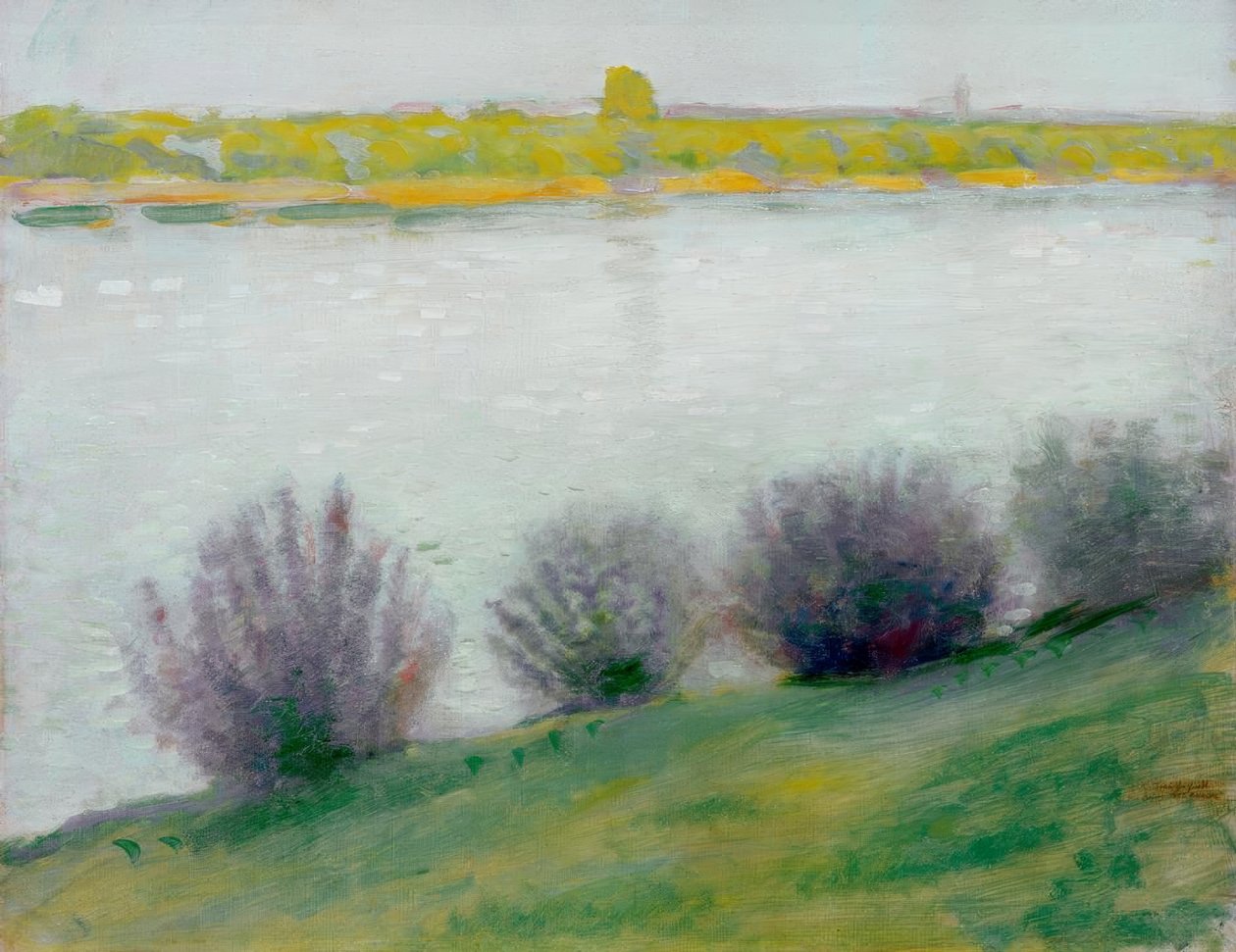 Am Rhein bei Hersel tekijältä August Macke