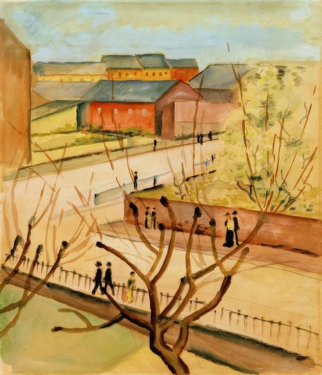 Näkymä kadullemme keväällä tekijältä August Macke