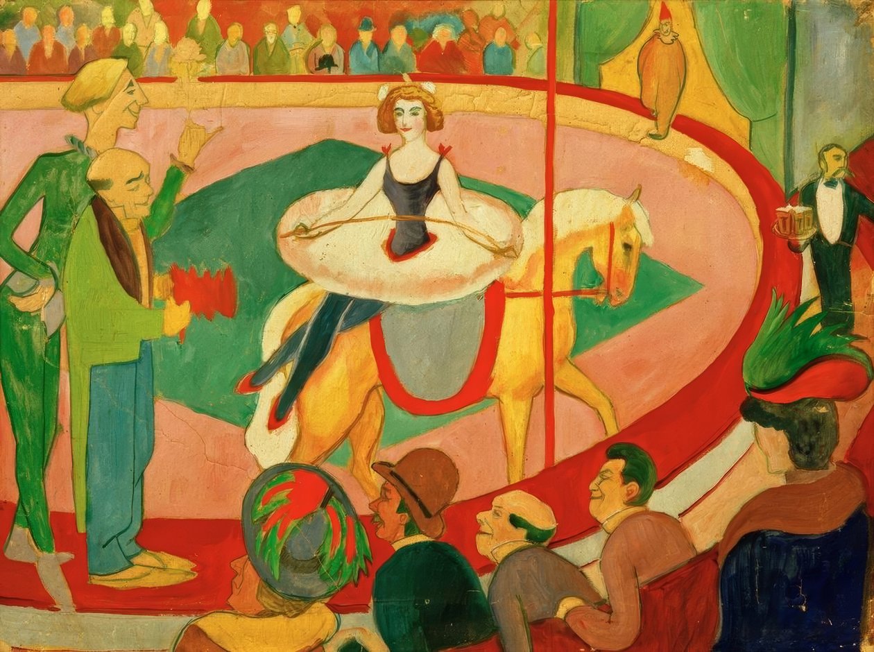 Sirkuskuva I: Kunstreiterin tekijältä August Macke
