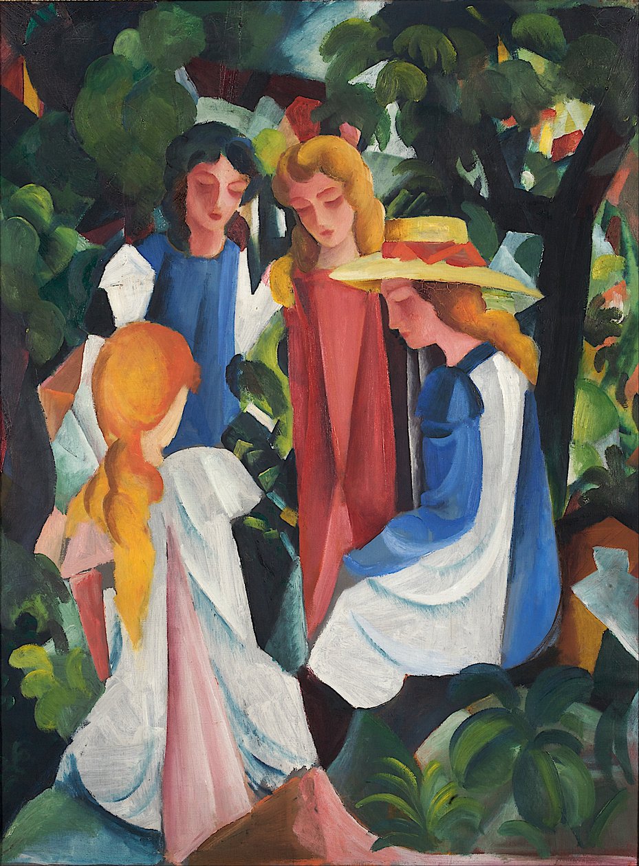 Neljä tyttöä tekijältä August Macke