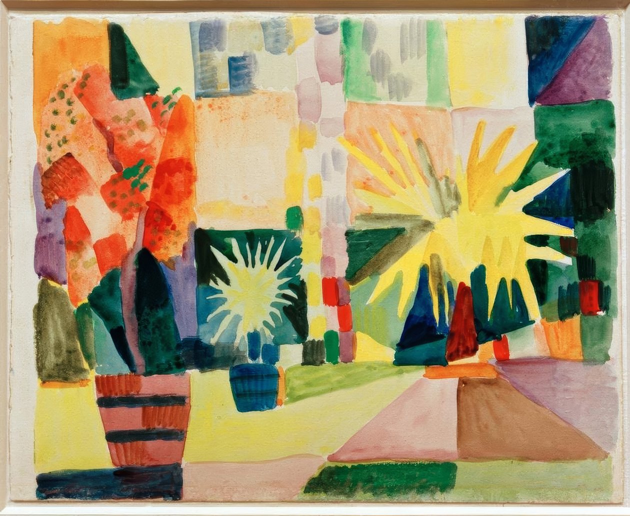 Garten am Thunersee tekijältä August Macke